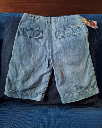 Manuel Ritz bermuda cotone e lino tg.30