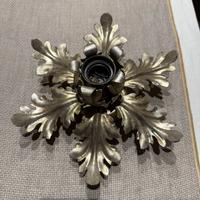 Applique ferro battutto argento dorato