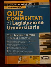 Manuale Simone quiz legislazione universitaria