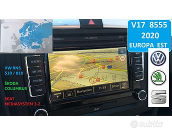 Mappe Navigatore VW RNS 510 Seat Skoda Audi 2023