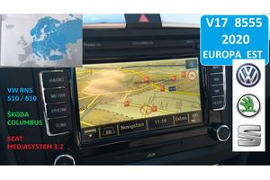 Mappe Navigatore VW RNS 510 Seat Skoda Audi 2023