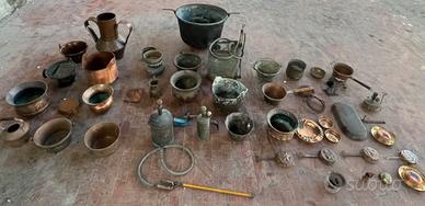 Paioli,pentole e oggettistica varia in RAME