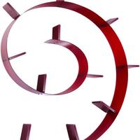 Libreria Kartell Bookworm rosso 11 libri NUOVA