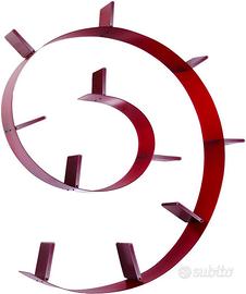 Libreria Kartell Bookworm rosso 11 libri NUOVA