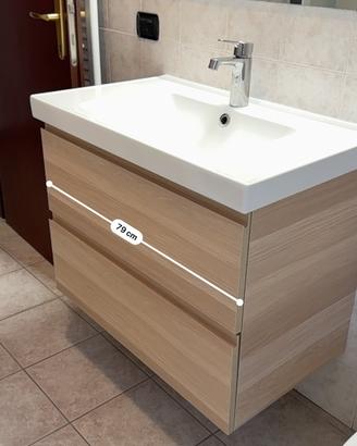 Mobile bagno + mobile sospeso