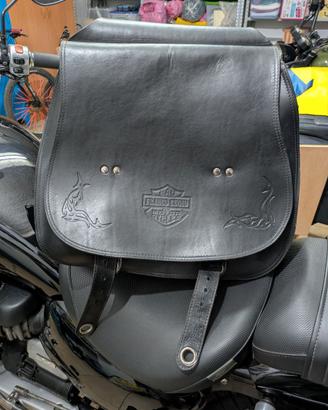 Bisaccia/Borsa moto Franco Cuoio.