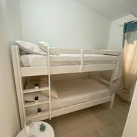 LETTO A CASTELLO IN LEGNO BIANCO