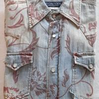 Camicia uomo Hydrogen effetto usurato