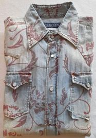 Camicia uomo Hydrogen effetto usurato