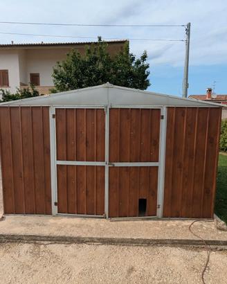 Box Casetta Lamiera 3,4x3,4 m Già Smontato