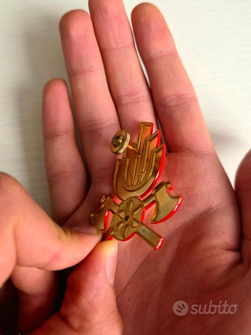 Spilla Da Pompiere Vintage Per Collezionisti, Metallo, Spalla Vigili Del Fuoco, Made In USA - Foto 4