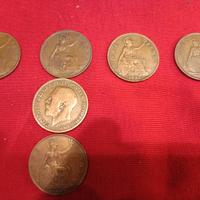 6 MONETE INGLESI DA 1 PENNY