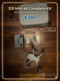 DJI Mini 4K + 2ª Batteria + Custodia | Come Nuovo