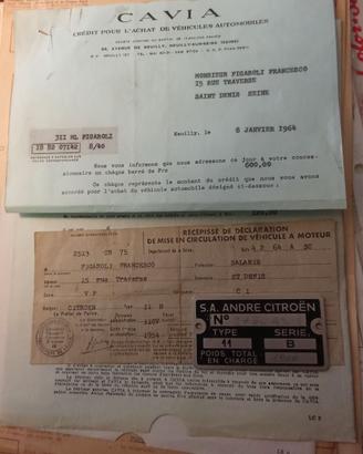 Libretto circolazione di mezzo demolito Citroën