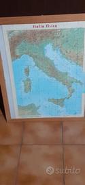 QUADRO DIDATTICO ITALIA FISICA PUZZLE CM 54X44 