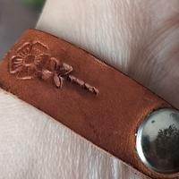 Bracciale vintage in cuoio fatto a mano "Massimo"