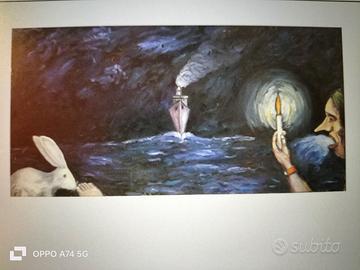 4 quadri olio su tela di Carlo Cecchi