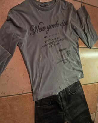 Maglia Blauer Maniche M e Jeans Melting pot 44