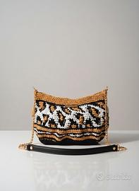 Borsa Crochet Leopardata Handmade uncinetto