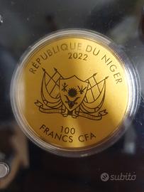 Niger oro 100 franchi 