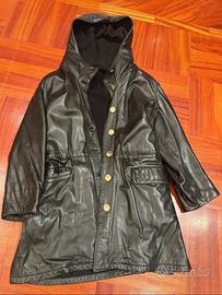 Cappotto pelle Conbipel nero