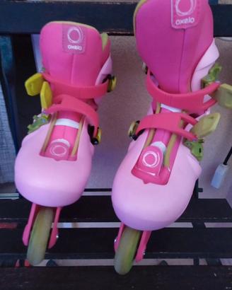 Pattini a rotelle decathlon bambina taglia 34-36