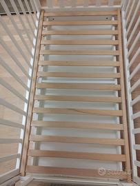 Lettino Pali bianco completo di materasso – ottime