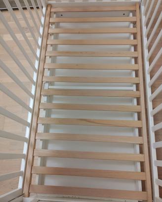 Lettino Pali bianco completo di materasso – ottime