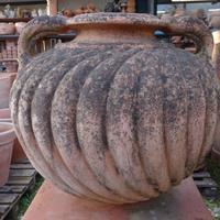 Vaso in terracotta dell'IMPRUNETA con piedistallo