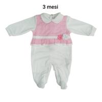 Tutina in jersey neonata pastello Chic 