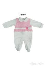 Tutina in jersey neonata pastello Chic 