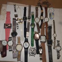 lotto orologi e cinturini acciaio 