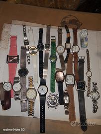 lotto orologi e cinturini acciaio 