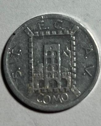 Buono filo-tranviario 20 cent STECAV Como 1944