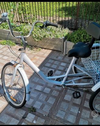 Bicicletta a tre ruote.