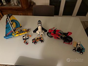 Lego assortiti: moto Ducati, barca a vela