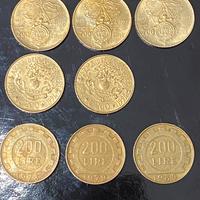 Monete da 200 lire arma