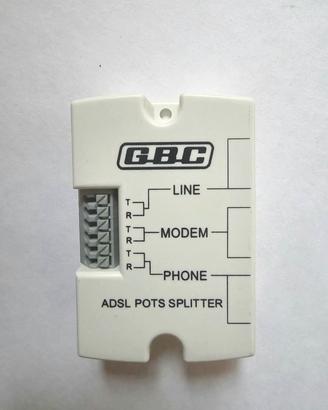 Splitter ADSL Professionale GBC  Cod. 67.8020.30
