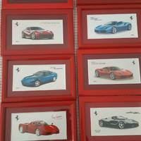 Incisioni auto Ferrari su Lastra argentata