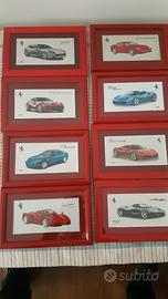 Incisioni auto Ferrari su Lastra argentata