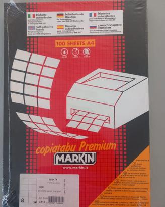 Etichette autoadesive bianche - Markin