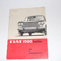 Libretto originale uso e manutenzione fiat 1500