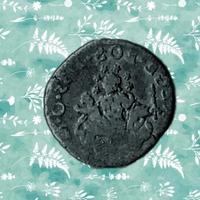 Moneta antica 1735 rara in ARGENTO