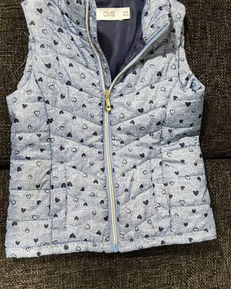 Piumino senza maniche bambina