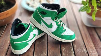 Jordan 1 Mid verde fortuna Nike