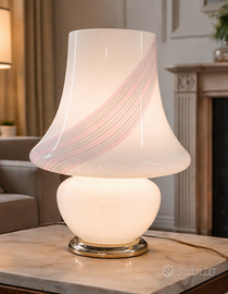 GRANDE LAMPADA DA TAVOLO MUSHROOM IN VETRO MURANO