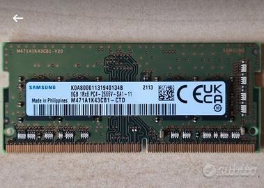 moduli ram sodimm 8 GB ddr4 nuovi