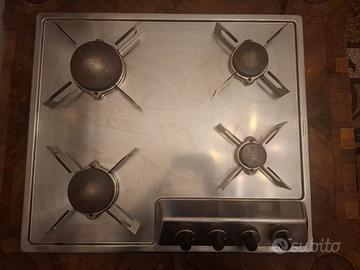 Piano cottura a gas Alpes Inox 4 fuochi