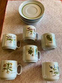 Set Tognana Design Botanico Porcellana d'Italia