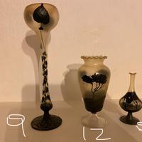 Set ampolle vetro artistico stile liberty